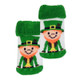 T7446-OS White/Green Leprechaun Baby Socks Keilys.com