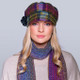 Mucros Weavers Irish Wool Ladies Newsboy Hat Front view Keilys.com