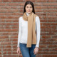 Lambswool Ladies Shawl - Camel Scarf Keilys.com