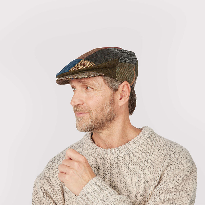 Hanna Hats Vintage Cap Patchwork Tweed | Irish Caps | Keily's