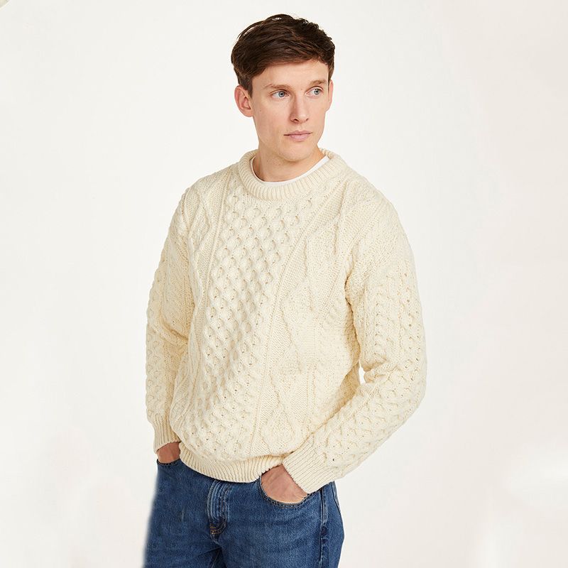 Aran Fisherman Wool Sweater | Keilys.com