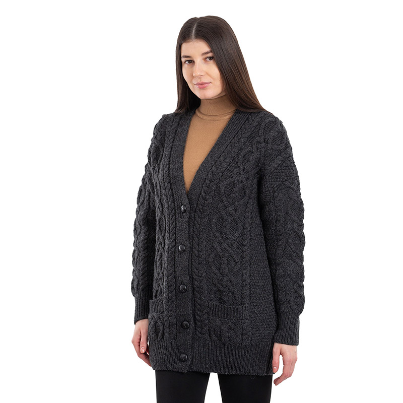 MYLAN マイラン Cashmere Cable Knit V Neck Cardigan カシミヤケーブルニットカーディガン  ブラック F Women's Superfine V Neck Cashmere Cardigan Black | N.Peal