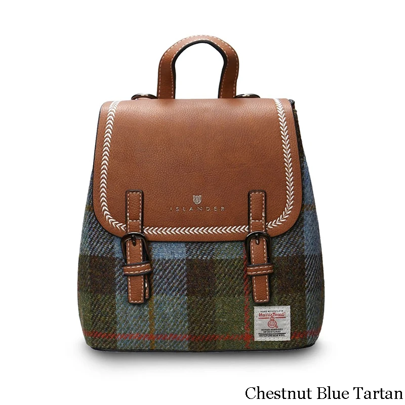 Islander Harris Tweed Mini Backpack