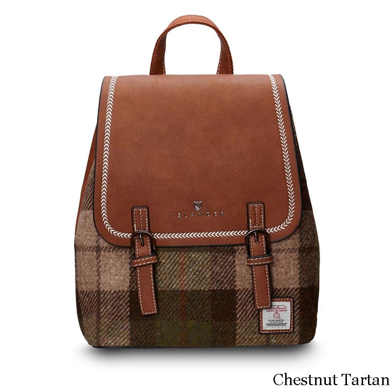 Harris Tweed Backpack for Ladies