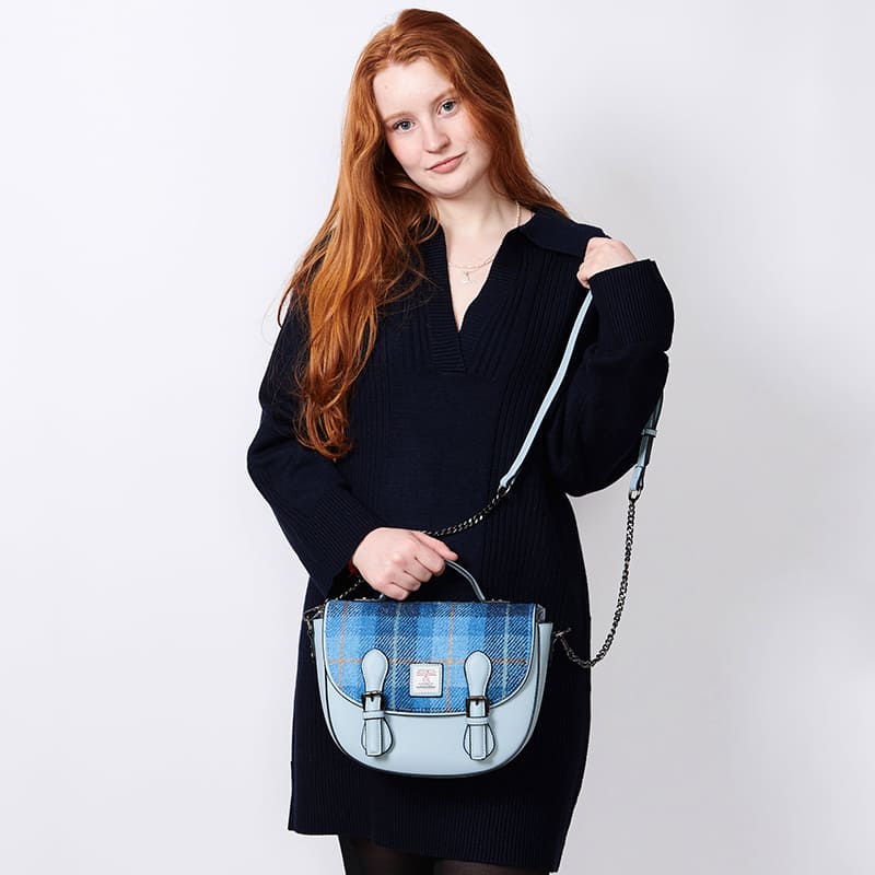 Islander Harris Tweed Medium Cobble Satchel