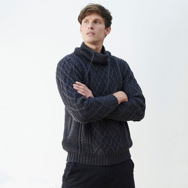 Men's Merino Wool Sweater with Drawcords | Keilys.com