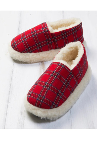 Tartan Scottish Yellow Plaid Premium Home Slippers