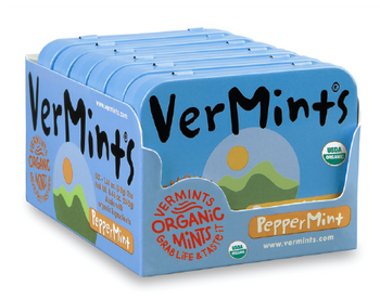 VerMints Organic Peppermint - 6 x 40g Tin Pack