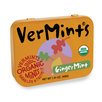 VerMints Organic Gingermint - 6 x 40g Tin Pack