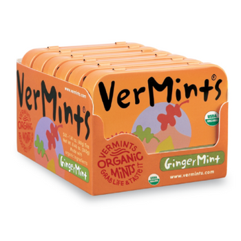 VerMints Organic Gingermint - 6 x 40g Tin Pack