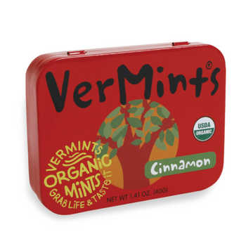 VerMints Organic Cinnamon - 6 x 40g Tin Pack