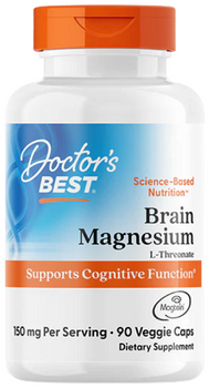 Brain Magnesium 150mg - 90 Vege Capsules