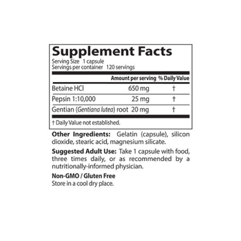 Complément Alimentaire SuperSmart Bétaïne HCl - 120 Comprimés - Acidifiant Gastrique - Date 07/2027