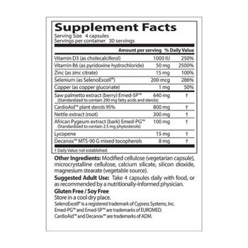 Comprehensive Prostate Formula - 120 Vege Capsules Comprehensive Prostate Formula - 120 Vege Capsules