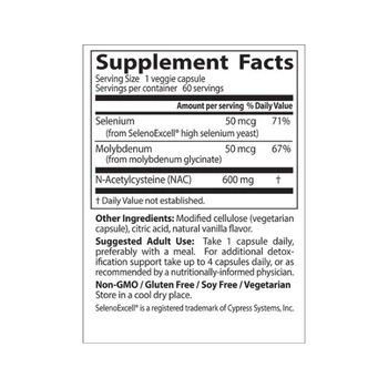 NAC Detox Regulators - 60 Vege Capsules