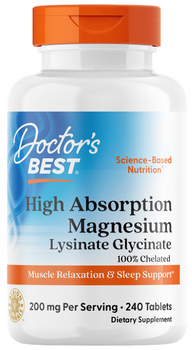 High Absorption 100% Chelated Magnesium - 240 Tablets