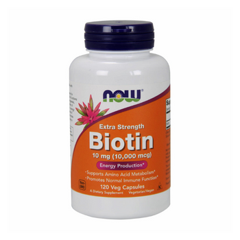 now foods Biotin Extra Strength 10 mg (10,000 mcg) - 120 Veg Capsules now foods Biotin Extra Strength 10 mg (10,000 mcg) - 120 Veg Capsules