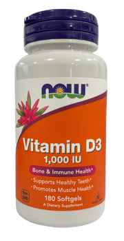 Vitamin D3 1000 IU - 180 Softgels