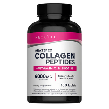 Grassfed Collagen (Type 1 and 3) Vitamin C & Biotin - 180 Tablets Grassfed Collagen (Type 1 and 3) Vitamin C & Biotin - 180 Tablets