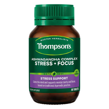 Thompson's Ashwagandha Complex Stress + Focus - 60 Tablets Thompson's Ashwagandha Complex Stress + Focus - 60 Tablets