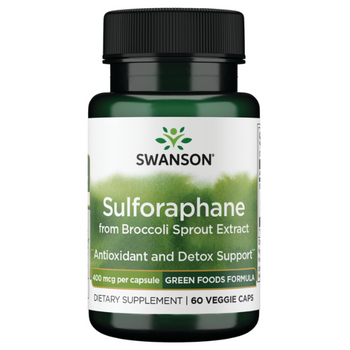 Sulforaphane (from broccoli sprout extract) 400mcg - 60 Vege Capsules Sulforaphane (from broccoli sprout extract) 400mcg - 60 Vege Capsules