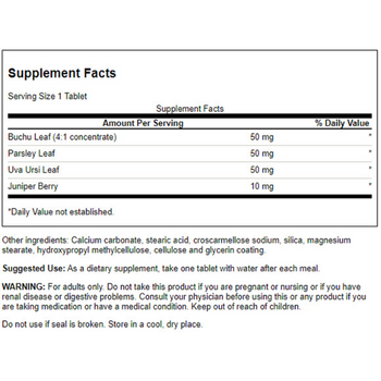 Swanson Water Pills Supplement Facts Swanson Water Pills Supplement Facts