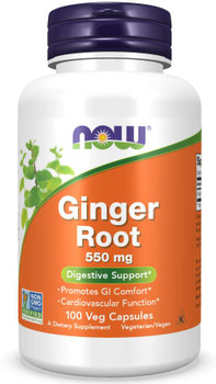 Ginger Root 550mg - 100 Veg Capsules Ginger Root 550mg - 100 Veg Capsules