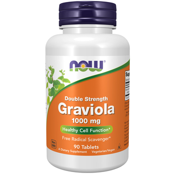 Now Foods Graviola Double Strength 1000mg - 90 Tablets Now Foods Graviola Double Strength 1000mg - 90 Tablets