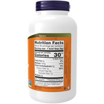 NOW Foods Psyllium Husk Powder - 340g 