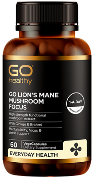 GO Lion's Mane Mushroom Focus - 60 Vege Capsules GO Lion's Mane Mushroom Focus - 60 Vege Capsules
