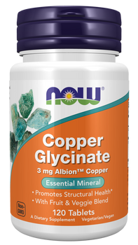 Copper Glycinate (Essential Mineral) - 120 Tablets Copper Glycinate (Essential Mineral) - 120 Tablets