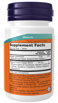 Copper Glycinate (Essential Mineral) - 120 Tablets Copper Glycinate (Essential Mineral) - 120 Tablets