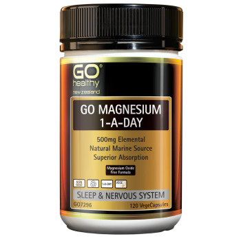 GO Magnesium 1-A-Day 500mg - 120 Vege Capsules GO Magnesium 1-A-Day 500mg - 120 Vege Capsules