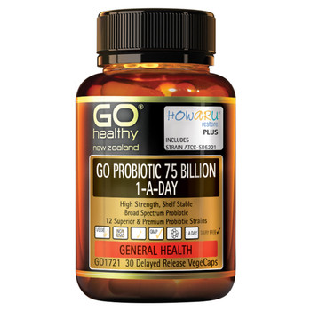 GO Probiotic 75 Billion 1-A-Day (High Strength) - 30 Vege Capsules GO Probiotic 75 Billion 1-A-Day (High Strength) - 30 Vege Capsules