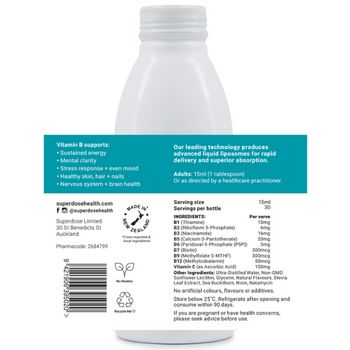 Poten-C Superdose Liposomal Vitamin B Complex - 450ml