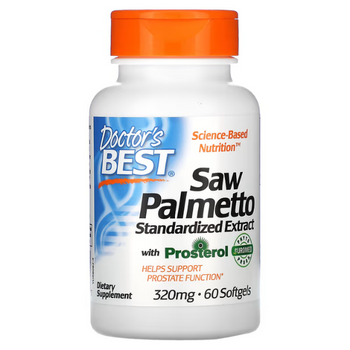 Doctors Best Saw Palmetto (Standardized Extract) 320mg - 60 Softgels