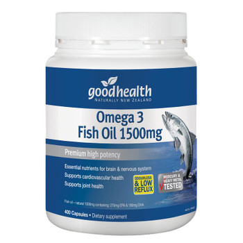 Good Health Omega 3 Fish Oil 1500mg - Premium High Potency - 400 Capsules