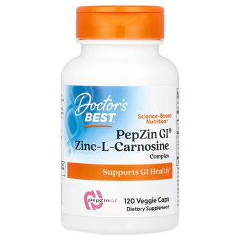 Doctors Best PepZin GI Zinc Carnosine Complex - 120 Vege Capsules