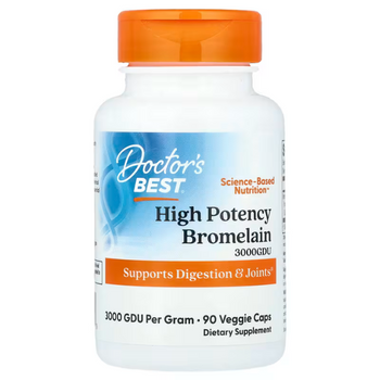 Doctor's Best Bromelain (High Potency ) 3000 GDU - 90 Vege Capsules