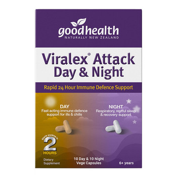 Viralex Attack Day & Night - 10 Day + 10 Night Capsules Viralex Attack Day & Night - 10 Day + 10 Night Capsules