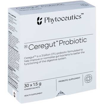 Phytoceutics Ceregut Probiotic - 30 x 1.5g Sachets Phytoceutics Ceregut Probiotic - 30 x 1.5g Sachets