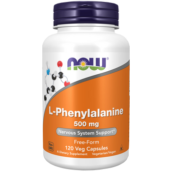 NOW Foods L-Phenylalanine 500mg - 120 Vege Capsules NOW Foods L-Phenylalanine 500mg - 120 Vege Capsules