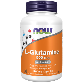 NOW Foods L-Glutamine 500mg - 120 Vege Capsules NOW Foods L-Glutamine 500mg - 120 Vege Capsules