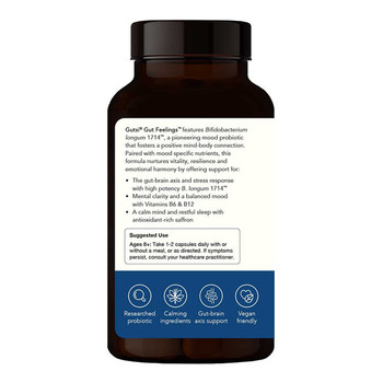 Gutsi Gut Feelings Probiotic with B's & Saffron  - 30 Vege Capsules