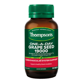 Thompson's Grape Seed 19000 One-A-Day - 120 Tablets Thompson's Grape Seed 19000 One-A-Day - 120 Tablets