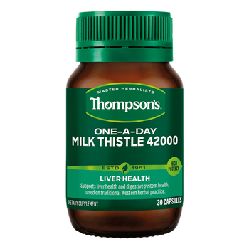 Thompson's Milk Thistle 42000 One-A-Day - 30 Capsules Thompson's Milk Thistle 42000 One-A-Day - 30 Capsules