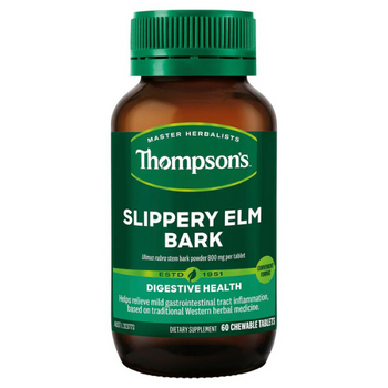 Thompson's Slippery Elm Bark - 60 Chewable Tablets Thompson's Slippery Elm Bark - 60 Chewable Tablets