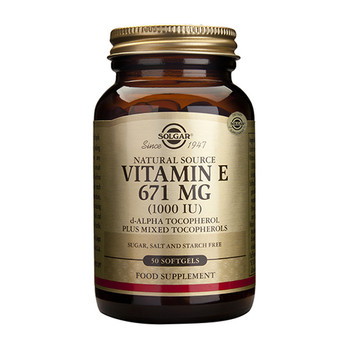Solgar Vitamin E 671mg (1000IU) - 50 Softgel Solgar Vitamin E 671mg (1000IU) - 50 Softgel