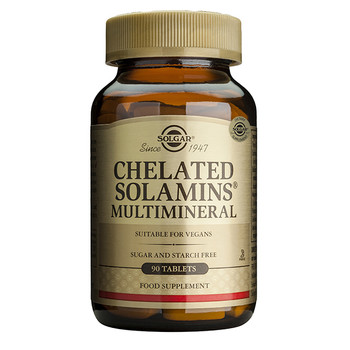 Chelated Solamins Multimineral - 90 Tablets Chelated Solamins Multimineral - 90 Tablets
