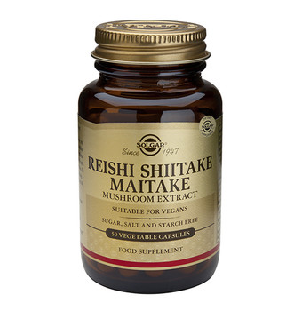 Reishi Shiitake Maitake Mushroom Extract - 50 Vege Capsules Reishi Shiitake Maitake Mushroom Extract - 50 Vege Capsules